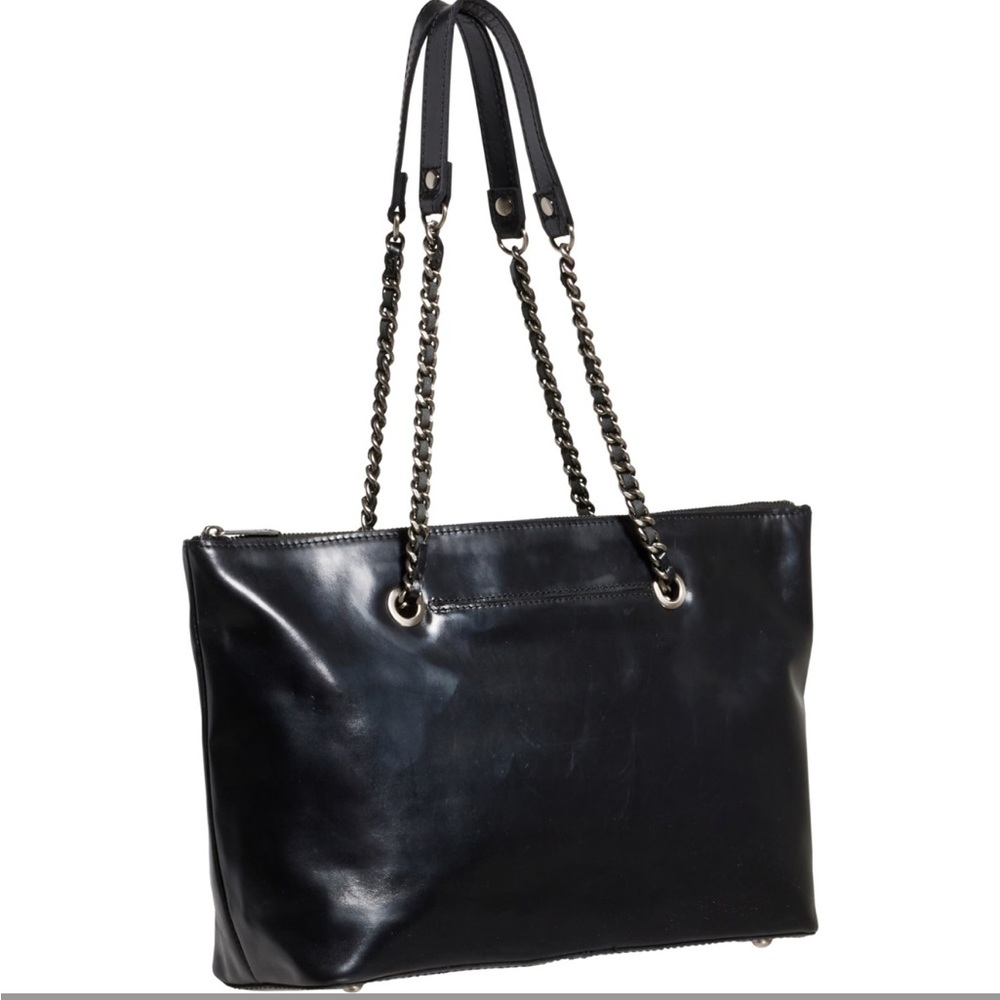 Patricia Nash Leather Elegant Black Leather Tote Bag, new - Picture 2 of 14